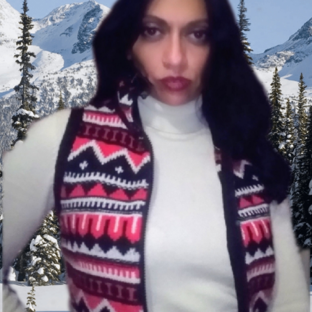 RALPH LAUREN Winter Knit Zippered Vest